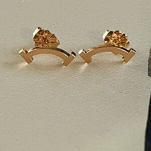 Authentic Tiffany & Co Rose Gold Smile Earrings